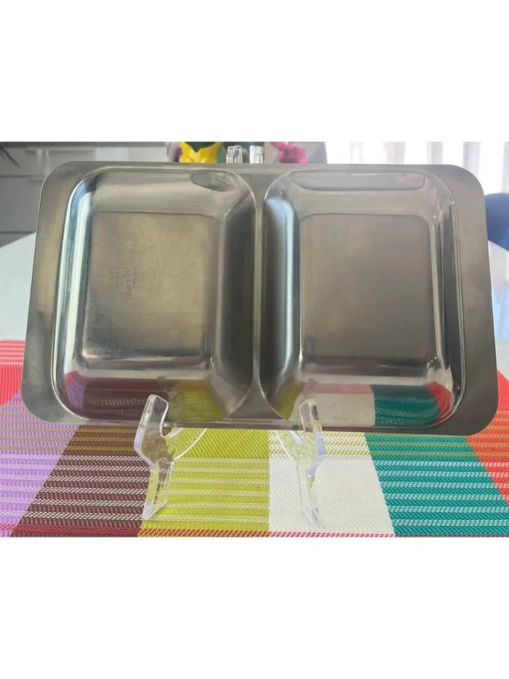 MCM Cultura Stainless Steel Divided Serving Tray-Sweden